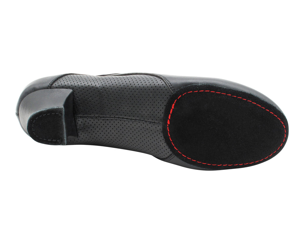 CD1120 Split Sole Black Leather with 2" Medium Heel (3G09) in the photo