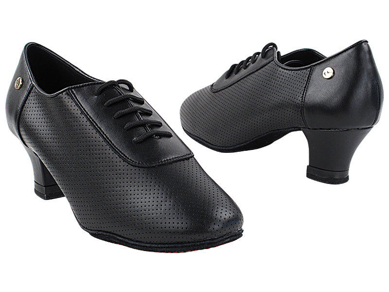 CD1122DB Black Leather with 2" Medium Heel in the photo