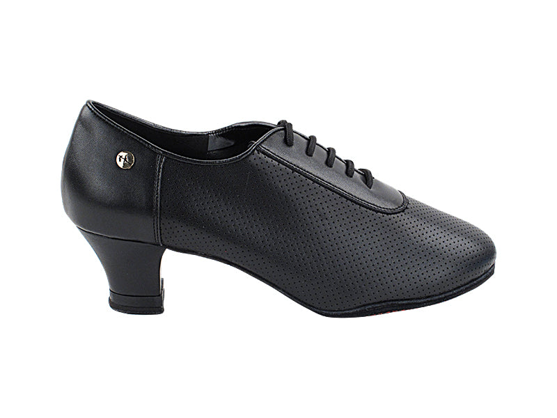 CD1122DB Black Leather with 2" Medium Heel in the photo