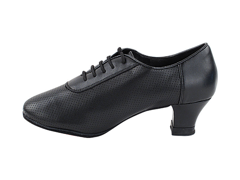 CD1122DB Black Leather with 2" Medium Heel in the photo