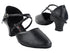 CD1123DB Black Leather with 2" Medium Heel in the photo