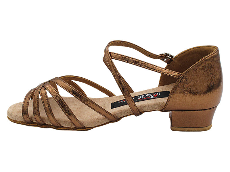 CD1124DB 63 Dark Tan Copper Leather with 1" Heel (8881) in the photo