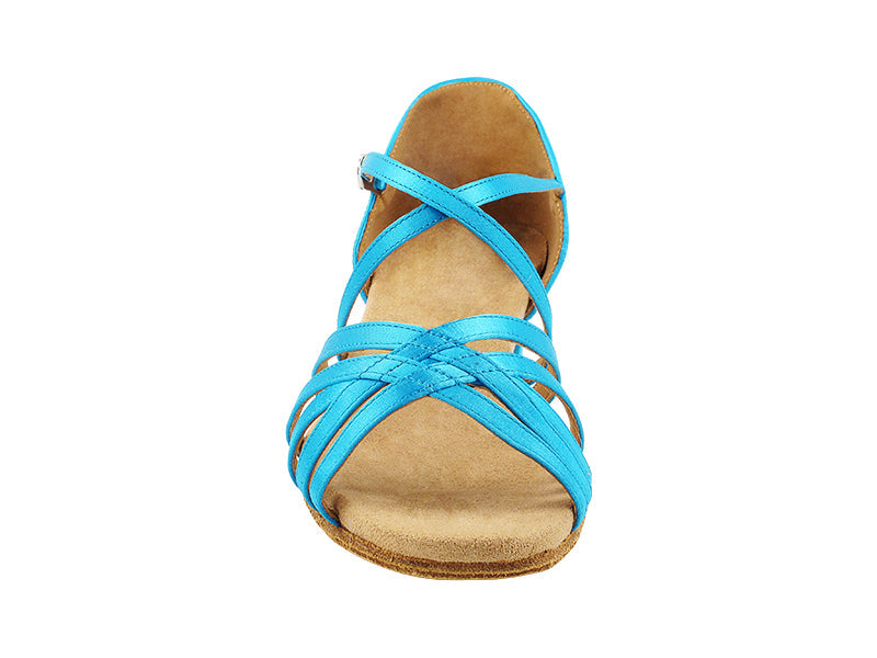 CD1124DB 120 Blue Satin with 1" Heel (8881) in the photo