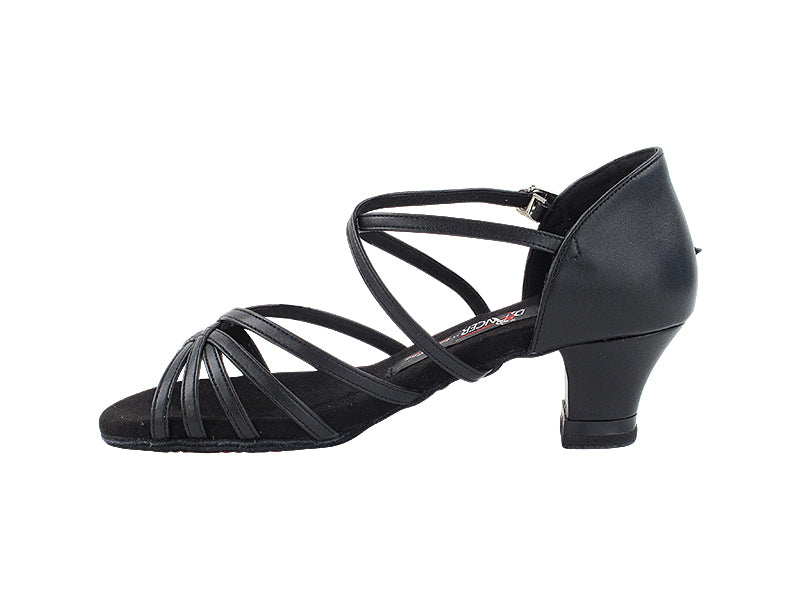 CD1124DB Black Leather with 2" Medium Heel in the photo