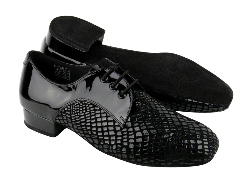 CD1418 Black Patent with 1" standard heel
