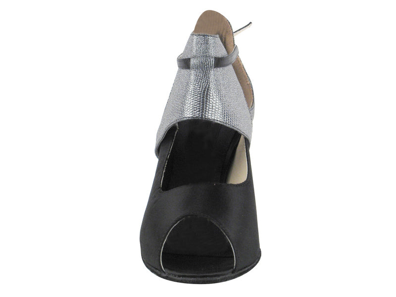 CD3001 Black Satin & Silver