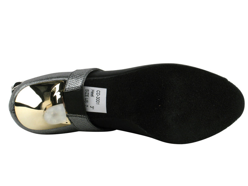 CD3001 Black Satin & Silver