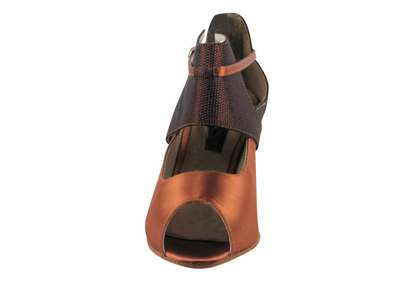 CD3001 Dark Tan Satin & Copper