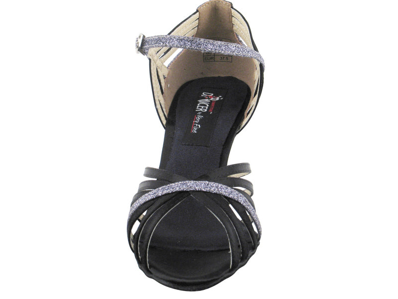 CD3012 Black Satin & Grey Stardust