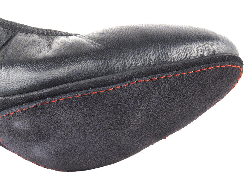 CD5013DB Black Leather with 2" Medium Heel in the photo