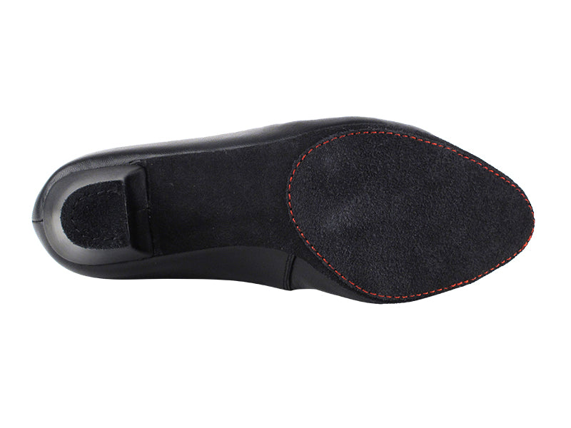 CD5013DB Black Leather with 2" Medium Heel in the photo