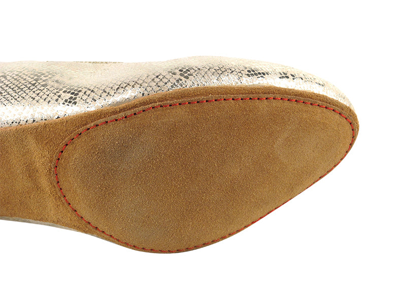 CD5013DB Gold Leather with 2" Medium Heel in the photo
