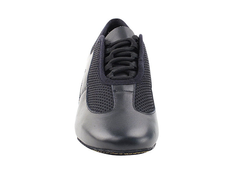 CD702BBX Black Leather with 1.5" Medium heel in the photo