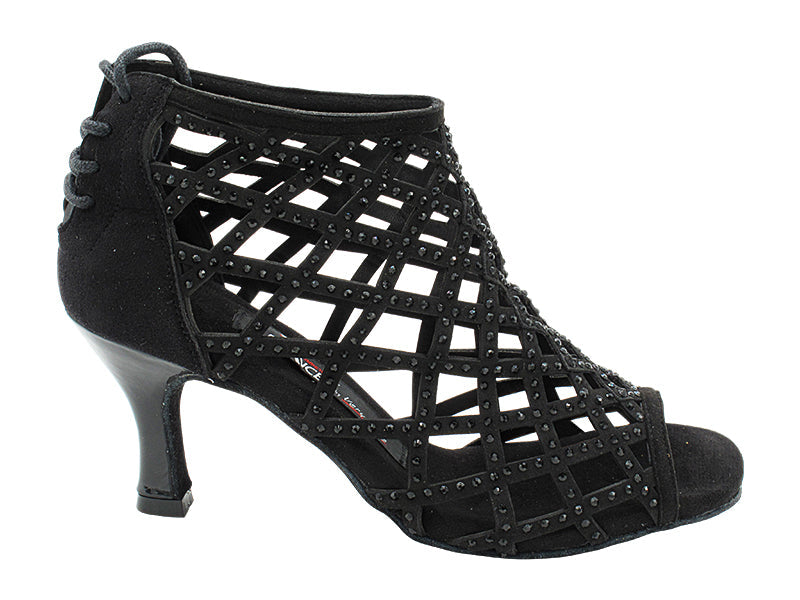 CD7041CC Black Nubuck with 2.75" Flare Heel (YPG/11006) in the photo