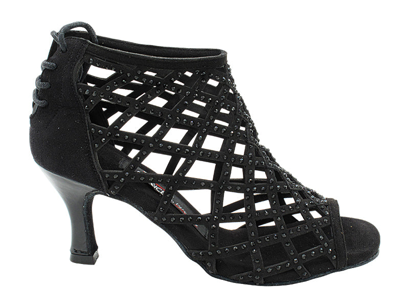 CD7041CC Black Nubuck with 2.75" Flare Heel (YPG/11006) in the photo