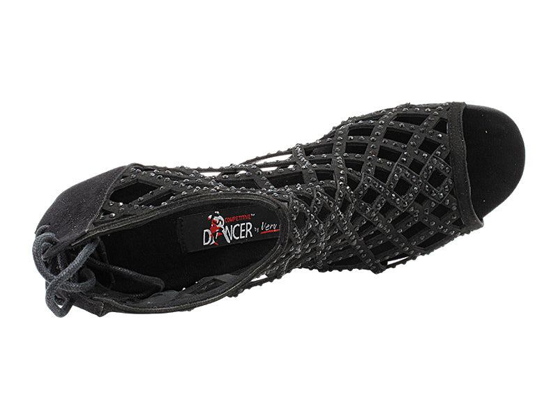 CD7041CC Black Nubuck with 2.75" Flare Heel (YPG/11006) in the photo