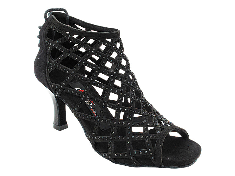 CD7041CC Black Nubuck with 2.75" Flare Heel (YPG/11006) in the photo