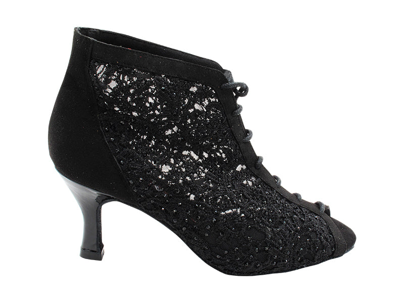 CD7042CC Black Nubuck_Laces with 2.75" Flare Heel (YPG/11006) in the photo