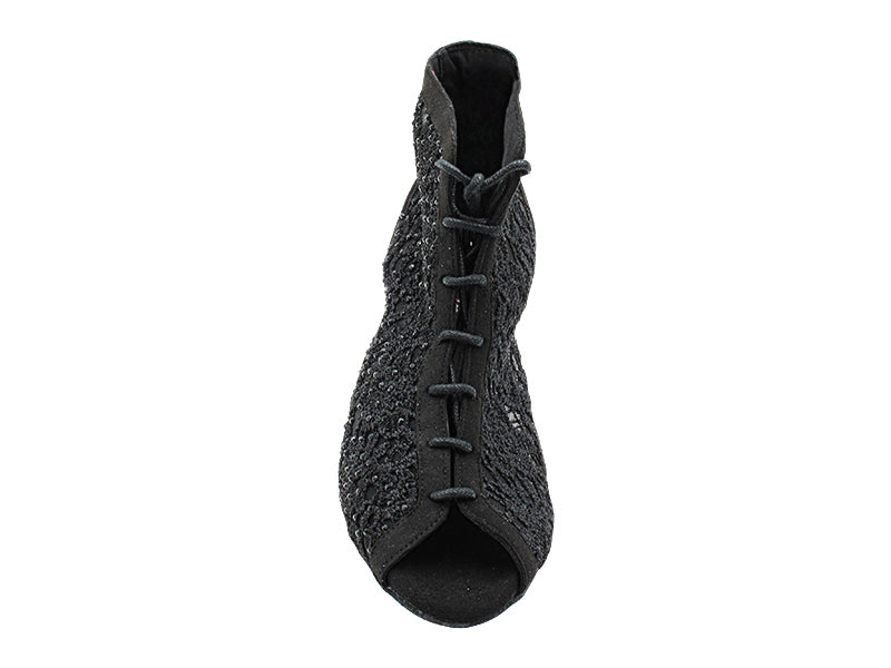 CD7042CC Black Nubuck_Laces with 2.75" Flare Heel (YPG/11006) in the photo