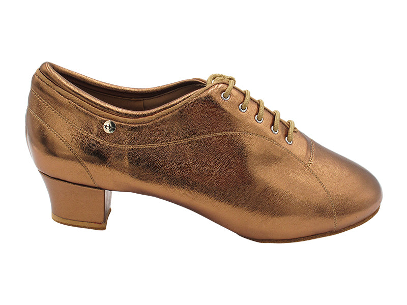 CD9316 63 Dark Tan Copper Leathert with Men 1.5" Latin Heel in the photo