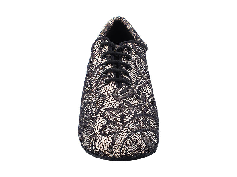 CD9316 258 Flesh_Black Lack with Men 1.5" Latin Heel in the photo