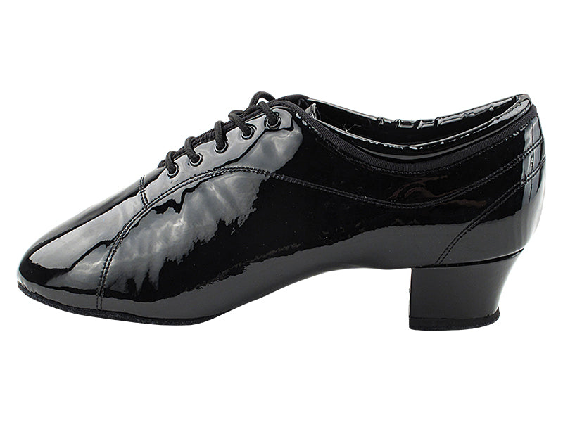 CD9316 Black Patent with Men 1.5" Latin Heel in the photo