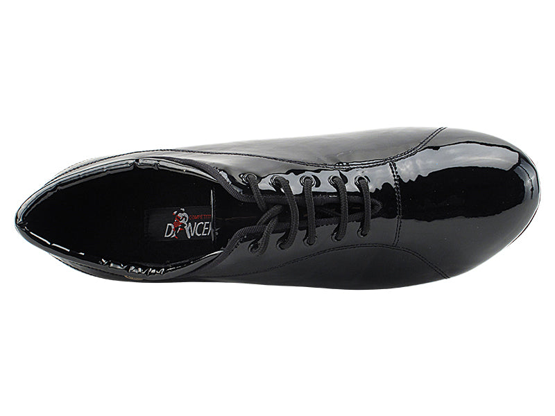 CD9316 Black Patent with Men 1.5" Latin Heel in the photo
