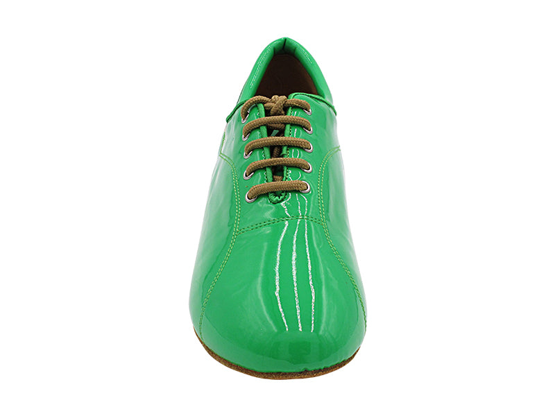 CD9316 Green Patent with Men 1.5" Latin Heel in the photo
