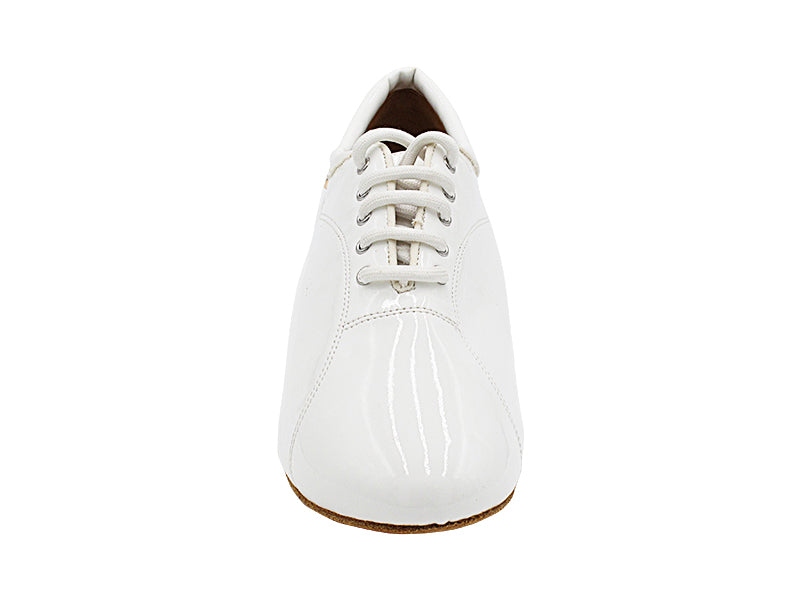 CD9316 White Patent with Men 1.5" Latin Heel in the photo