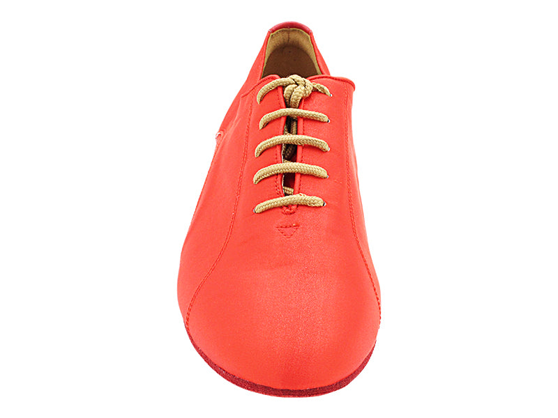 CD9317 Red Satin with Men 1" Standard Heel in the photo