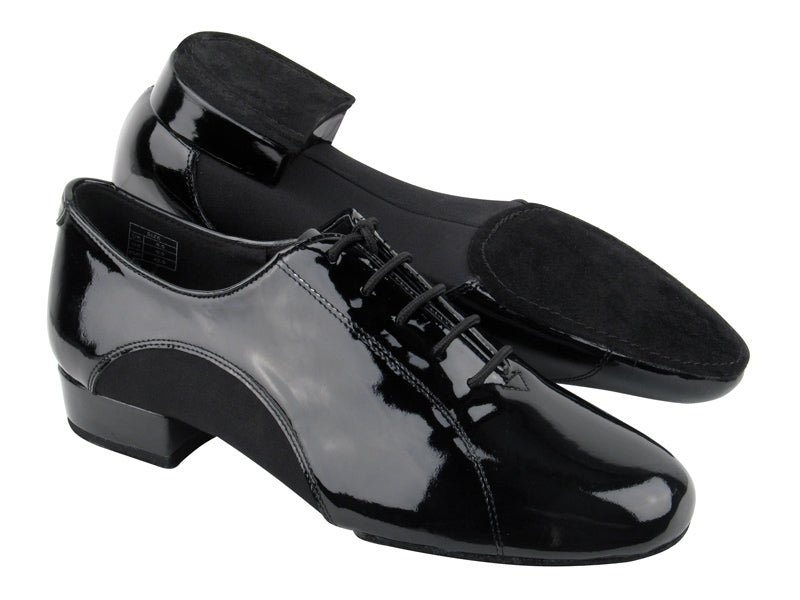 CD9317 Black Patent with 1" standard heel