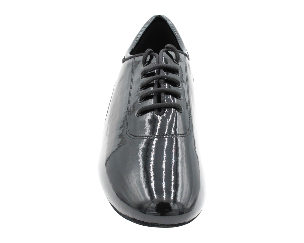 CD9320 Black Patent with 1.5" Latin heel in the photo