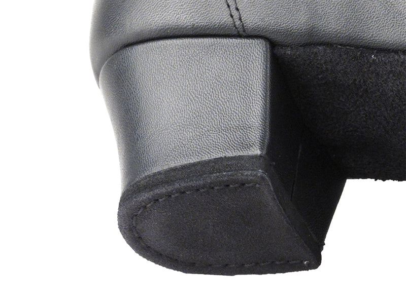 CD9326DB Black Leather with 1.5" Latin heel