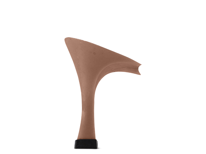 Classic Series (386) 2.75 inch Slim Flare Heel