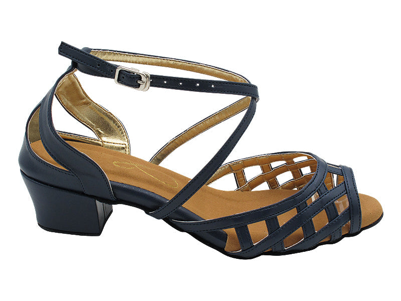 J Sassy Dark Blue Leather with 1.5" Heel (2001) in the photo