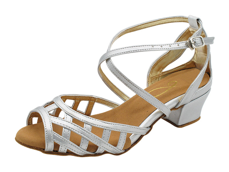 J Sassy Light Silver Leather with 1.5" Heel (2001) in the photo