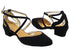 J Touch of Gold Black Nubuck_119 Gold PU Lining with 1.5" Heel (2001) in the photo