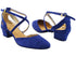 J Touch of Gold Navy Blue Nubuck_119 Gold PU with 1.5" Heel (2001) in the photo
