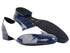 M100101 297 Dark Blue Patent_F_B_18 White Leather_M with 1" Standard Heel in the photo