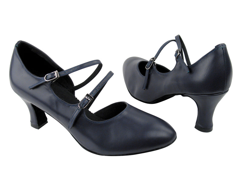 PP201 BE13 Purple Blue Calfskin with 2.5" heel in the photo