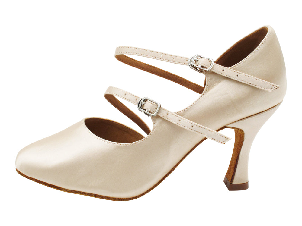 PP201 140 Flesh Satin with 3" Heel (YQG) in the photo