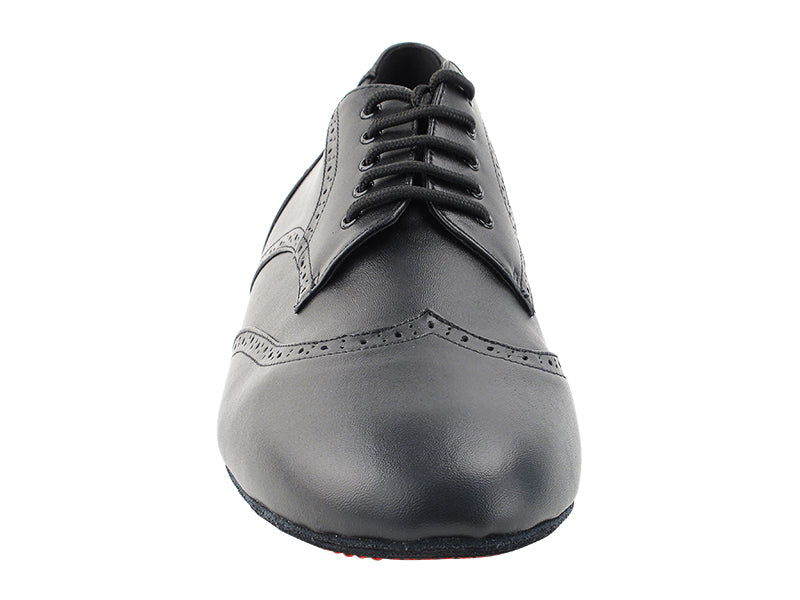 PP301DB Black Leather with 1" Standard Heel in the photo