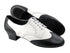PP301 Black Leather & White Leather L with 1.6" Heel in the photo