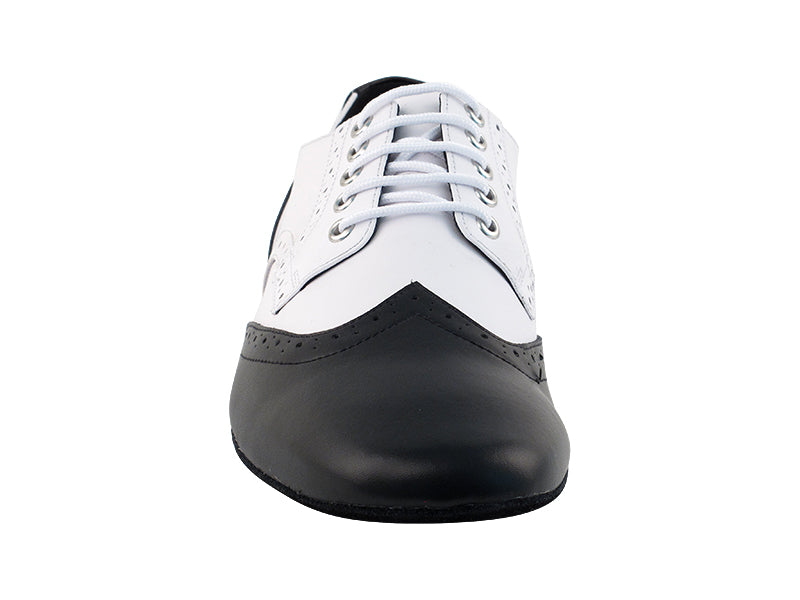 PP301 Black Leather & White Leather