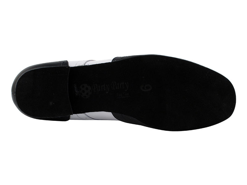 PP301 Black Leather & White Leather