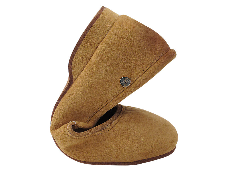 Procomfort20 Brown Oxford Nubuck with flat EVA heel in the photo