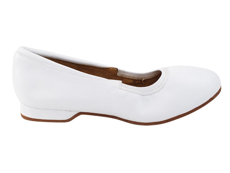 ProComfort20 White Leather with flat EVA heel in the photo