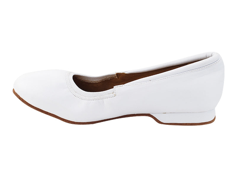 ProComfort20 White Leather with flat EVA heel in the photo