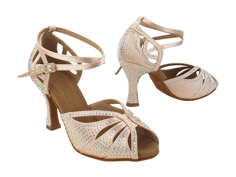 S1003CC Flesh Satin with 3" Heel (YQG) in the photo