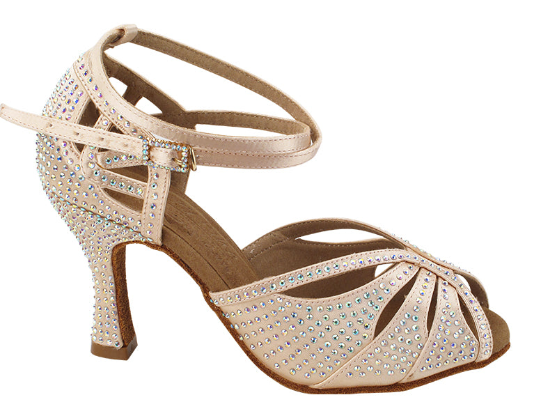 S1003CC Flesh Satin with 3" Heel (YQG) in the photo